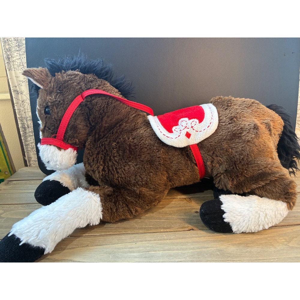 VTG Toys‎ R Us Plush Horse Saddle Bridle Kids Large Brown